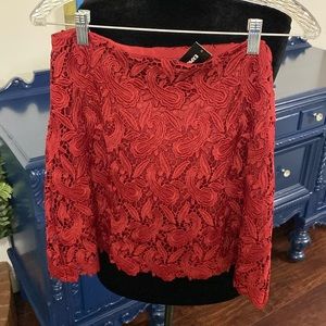 Size 10 Express lined lace skirt - NWT